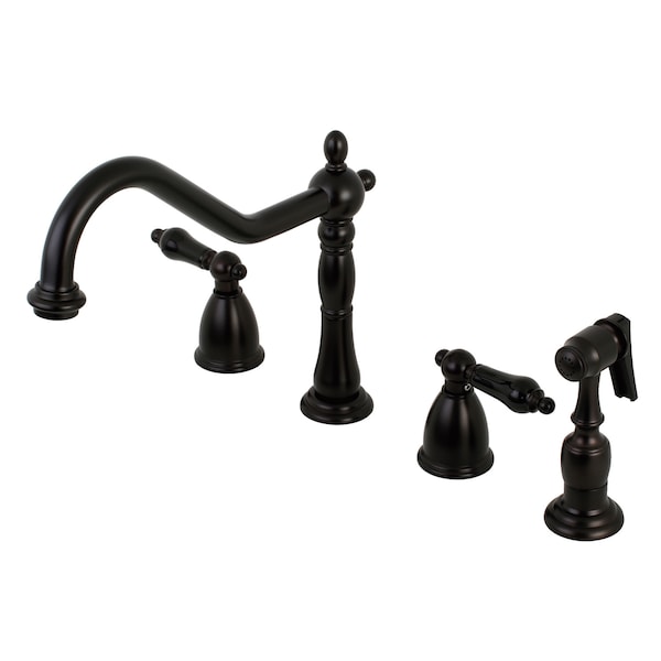 Widespread Kitchen Faucet, Oil Rubbed Bronze